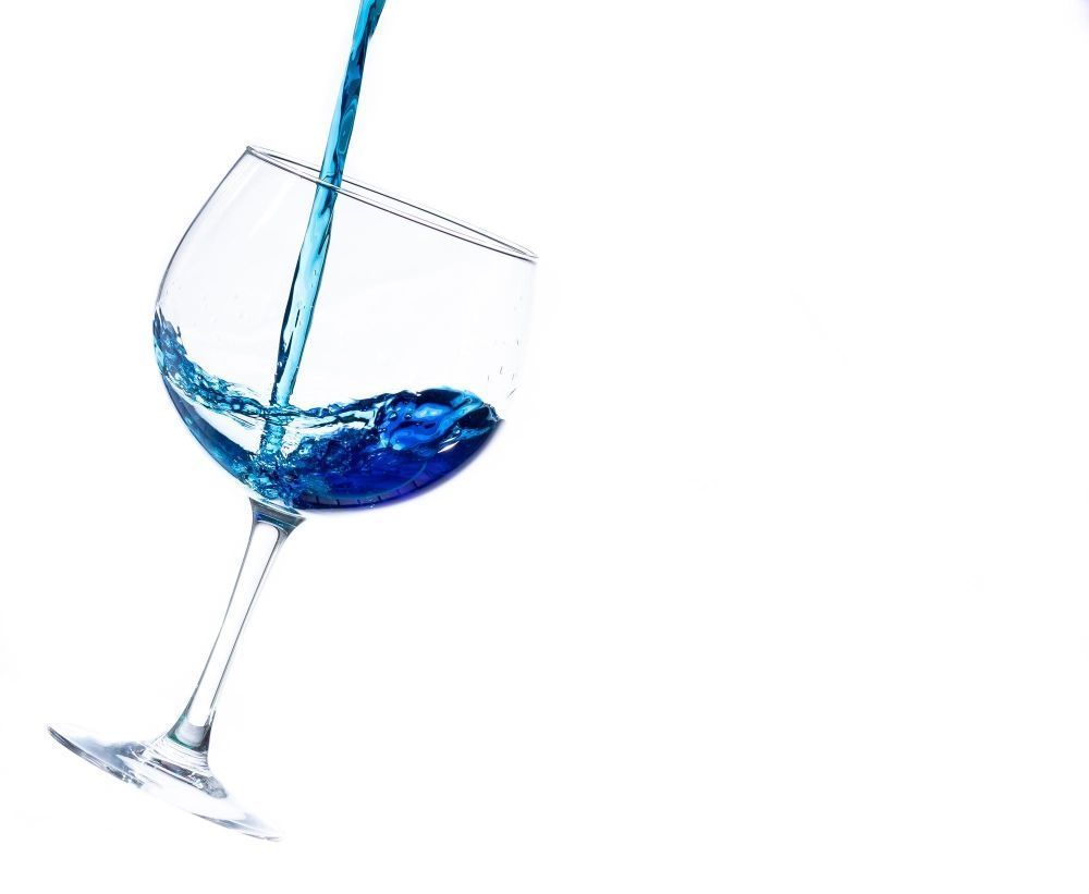 verre de vin bleur
